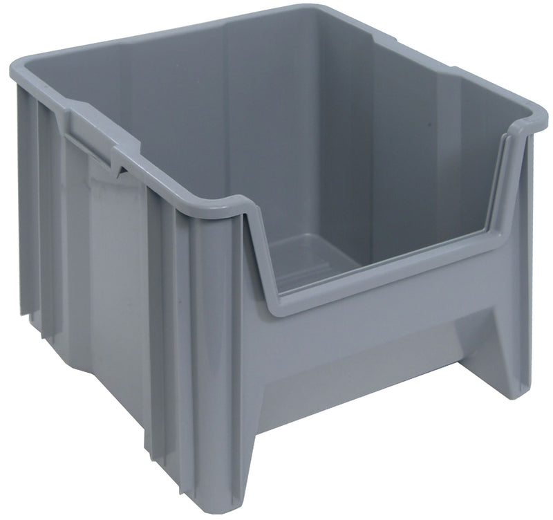 Quantum Mobile Giant Stack Containers – Case Pack – 17-1/2" x 16-1/2" x 12-1/2" – QGH800 – Gray