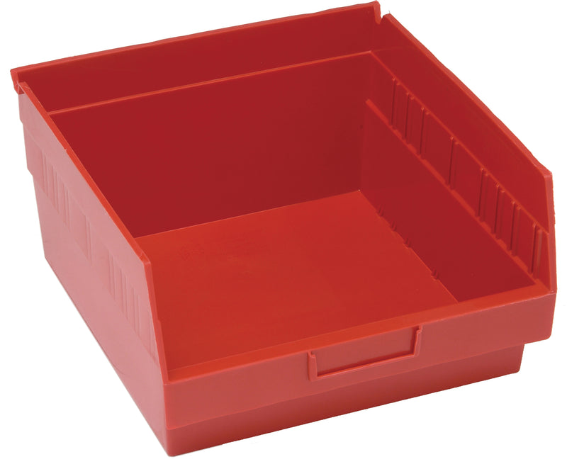 Quantum 6" Shelf Bins – QSB207 to QSB216 – Case Pack – 11-5/8" x 11-1/8" x 6" – QSB209 – Red