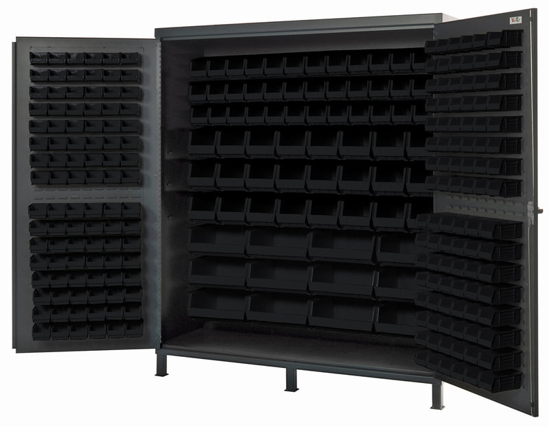 Quantum 72" Wide Storage Cabinets – 72" x 24" x 84" – QSC Series – QSC-72 – Black