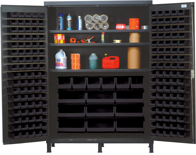 Quantum 60" Wide Storage Cabinets – 60" x 24" x 84" – QSC-60S – Black