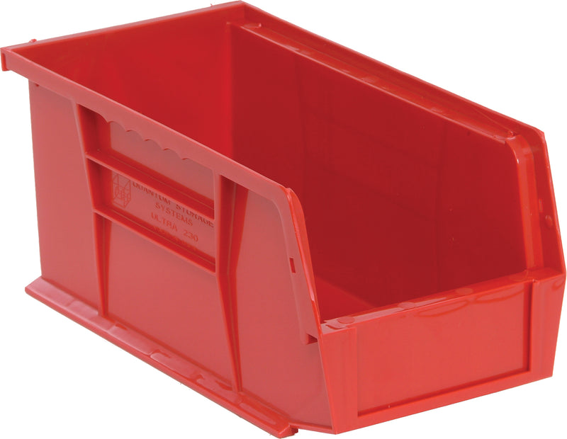 Quantum Ultra Stack & Hang Bins – QUS210 to QUS230 – Case Pack – 10-7/8" x 5-1/2" x 5" – QUS230 – Red