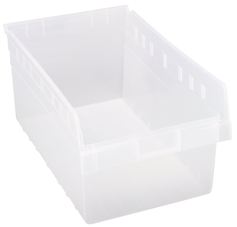 Quantum Clear-View Store-Max 8" Shelf Bins – QSB807CL to QSB816CL – Case Pack – 17-7/8" x 11-1/8" x 8" – QSB810CL – Clear