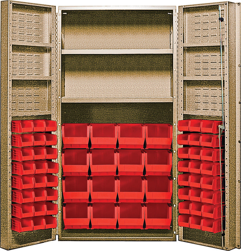 Quantum 36-Inch Wide Welded Storage Cabinets – QSC-BG Series – QSC-BG-3672-4DBK