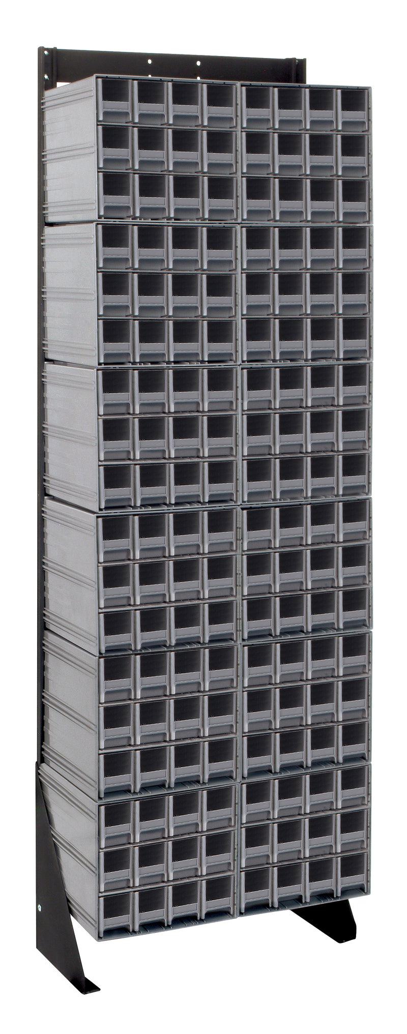 Quantum Interlocking Storage Cabinet Floor Stand – 8" x 23-5/8" x 75" – QIC-170-122 – Gray