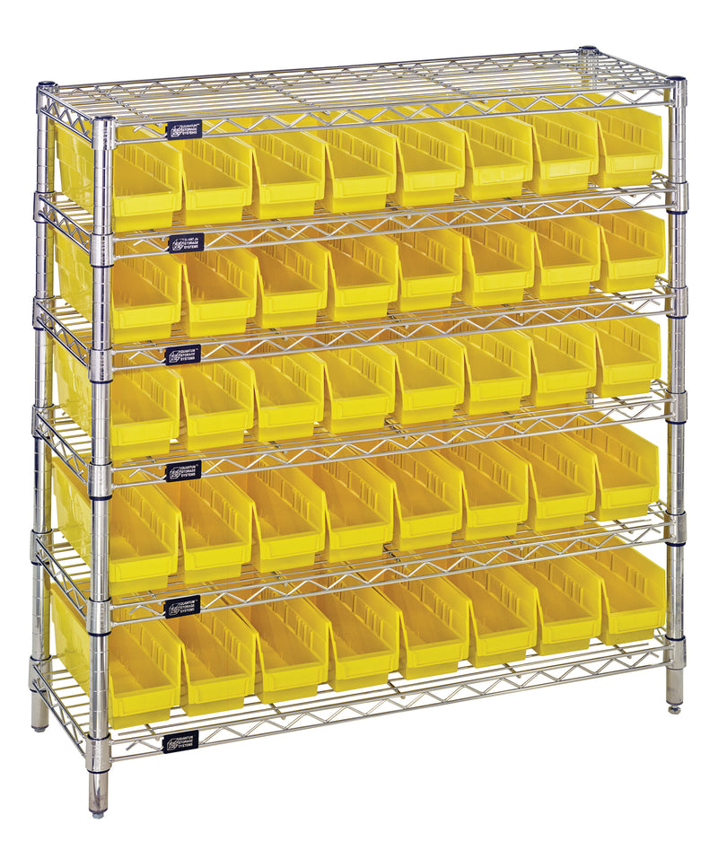 Quantum Complete Bin Center – 12" x 36" x 36" – WR6-36-1236-101 – WR6-36-1236-101 – Yellow