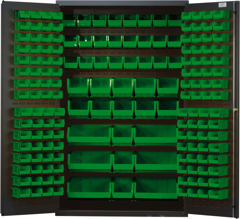 Quantum 48" Wide Storage Cabinets – 48" x 24" x 78" – QSC Series – Kit – QSC-48 – Green