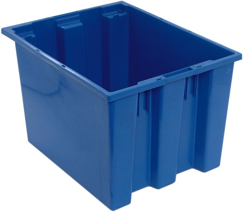 Quantum Genuine Stack & Nest Totes – SNT180 to SNT225 – Case Pack – 19-1/2" x 15-1/2" x 13" – SNT195 – Blue