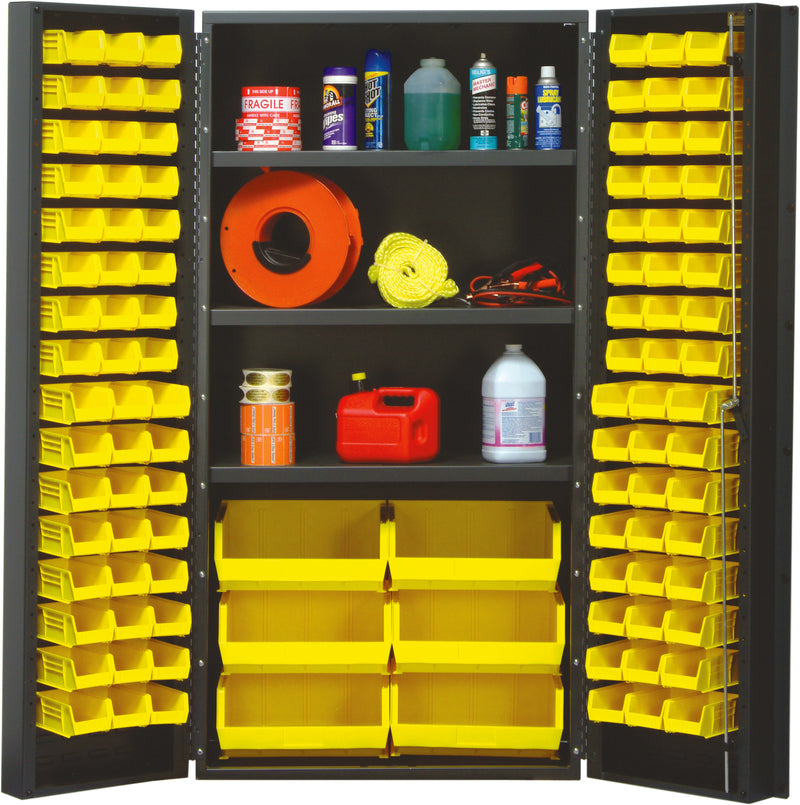 Quantum 36" Wide Storage Cabinets – 36" x 24" x 72" – QSC Series – QSC-36 to QSC-64-2S-6DS – Kit – QSC-36S – Yellow