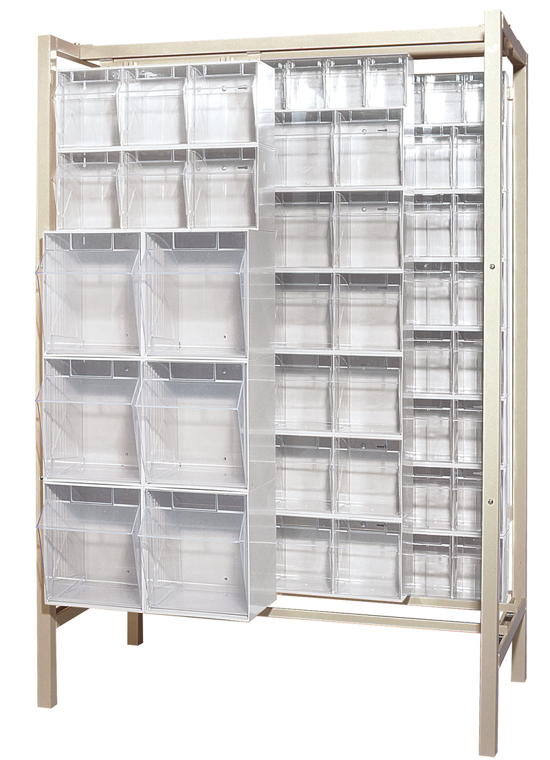 Quantum Free-Standing Sliders – 26" x 51-1/4" x 77" – QS-BIG Series – Kit – QS-BIG-101 – White