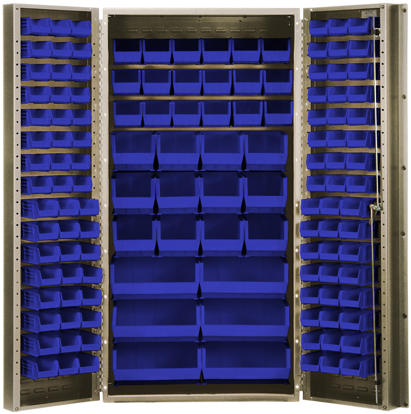 Quantum 36" Wide Storage Cabinets – 36" x 24" x 72" – QSC-BG Series – QSC-BG-36 to QSC-BG-36S – Kit – QSC-BG-36 – Blue