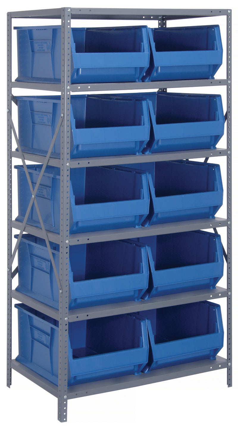 Quantum 24" Steel Shelving Systems – 24" x 36" x 75" – 2475-20-MIX to 2475-954 – 2475-954, 24" x 36" x 75"