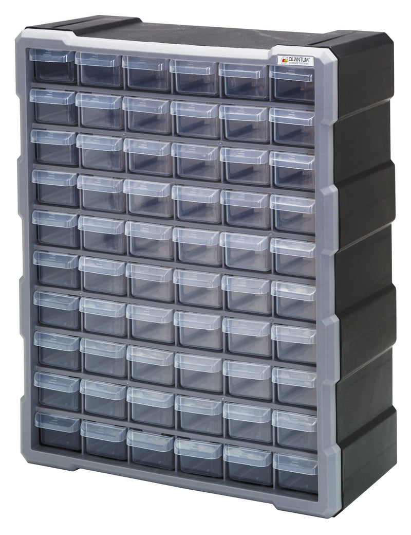 Quantum Plastic Drawer Cabinets – 6-1/4" x 15" x 18-3/4" – PDC-60BK – Standard