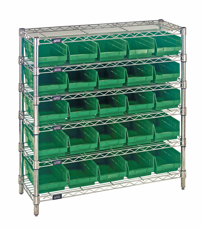 Quantum Complete Bin Center – 12" x 36" x 36" – WR6-36-1236-101 – WR6-36-1236-102 – Green