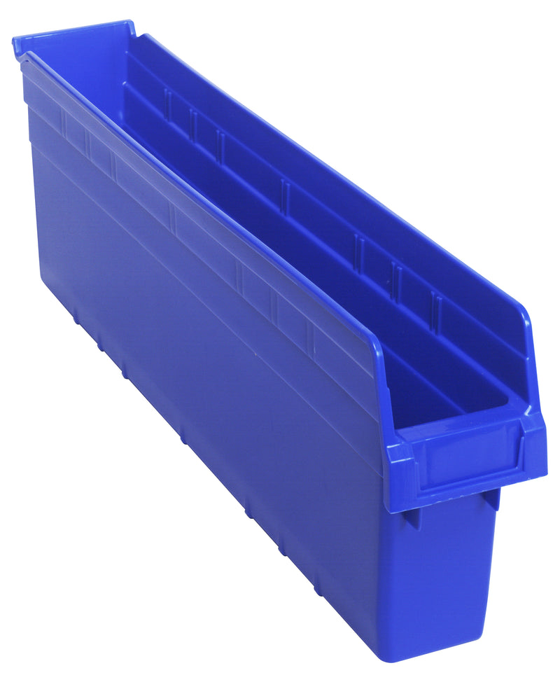 Quantum 8" Shelf Bins – QSB801 to QSB806 – Case Pack – 23-5/8" x 4-3/8" x 8" – QSB805 – Blue