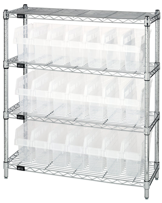 Quantum Clear-View Complete Bin System – WR4-39-1236-801CL to WR8-802CL – WR4-39-1236-801CL – Clear