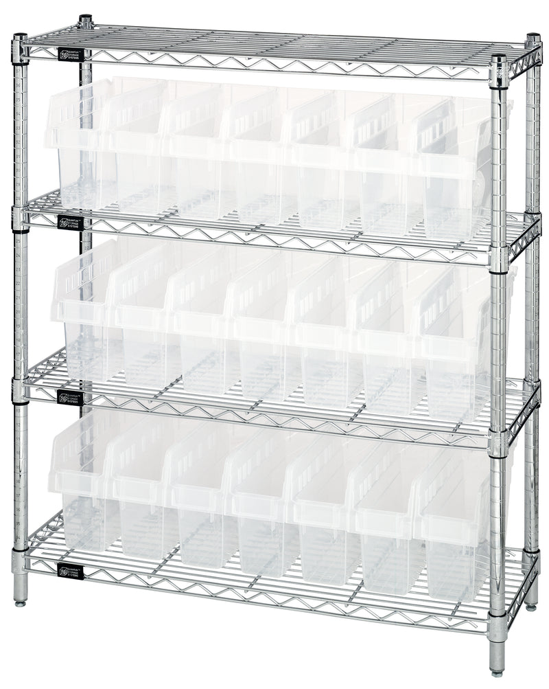 Quantum Clear-View Complete Bin System – WR4-39-1236-801CL to WR8-802CL – WR4-39-1236-801CL – Clear