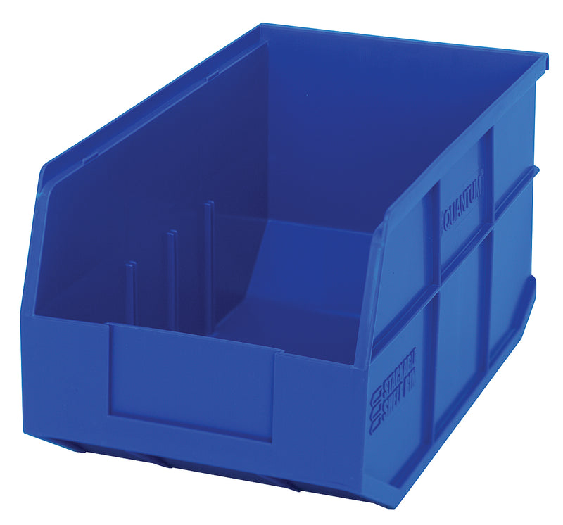 Quantum Stackable Shelf Bins – SSB423 to SSB461 – Case Pack – 14" x 8-1/4" x 7" – SSB443 – Blue
