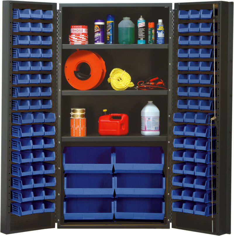 Quantum 36" Wide Storage Cabinets – 36" x 24" x 72" – QSC Series – QSC-36 to QSC-64-2S-6DS – Kit – QSC-36S – Blue