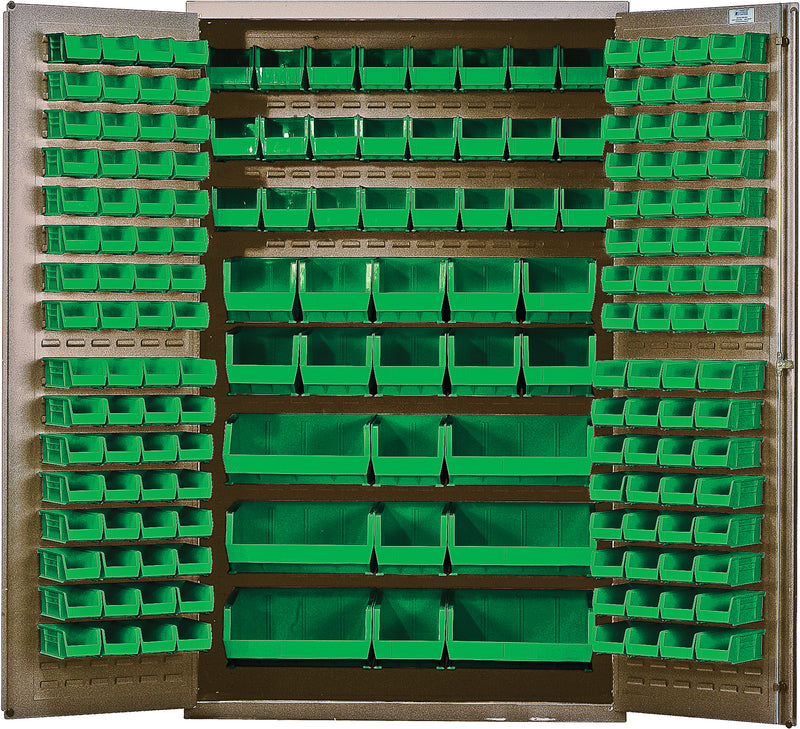 Quantum 48" Wide Storage Cabinets – 48" x 24" x 78" – QSC-BG Series – Kit – QSC-BG-48 – Green