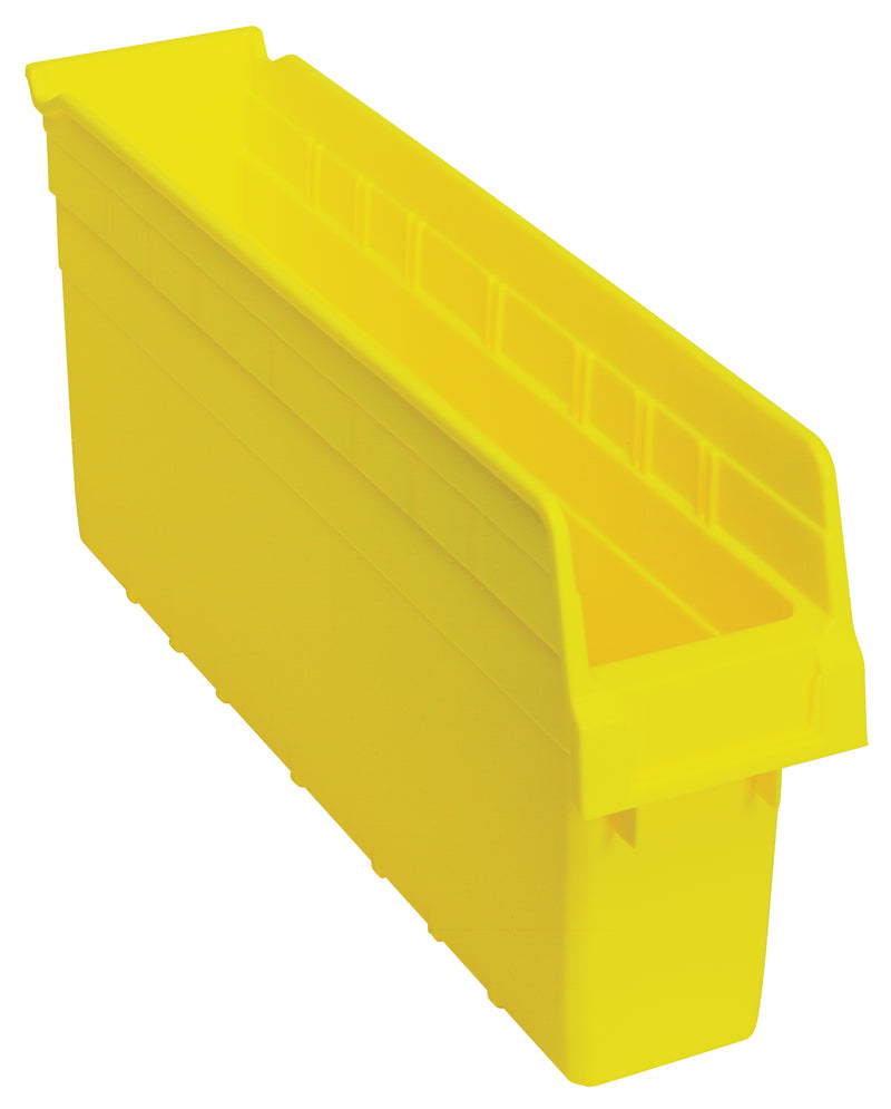 Quantum 8" Shelf Bins – QSB801 to QSB806 – Case Pack – 17-7/8" x 4-3/8" x 8" – QSB803 – Yellow