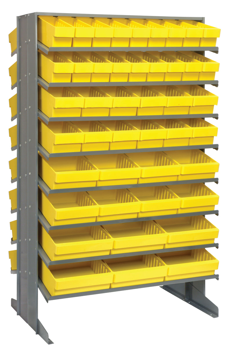 Quantum Double-Sided Pick Racks – 24" x 36" x 60" – QPRD-501 – QPRD-5678 – Yellow