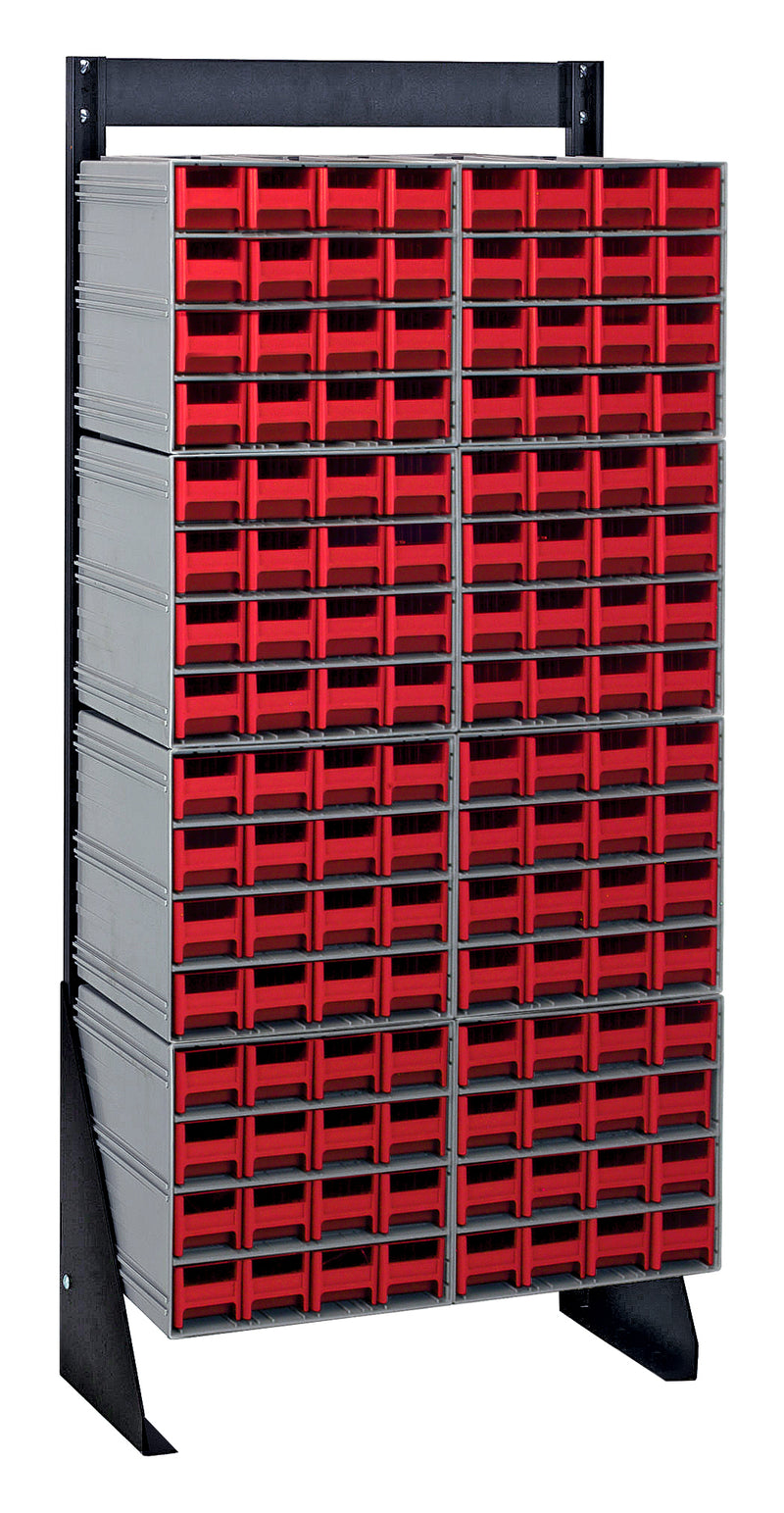 Quantum Interlocking Storage Cabinet Floor Stand – 8" x 23-5/8" x 52" – QIC-148-161 – Red