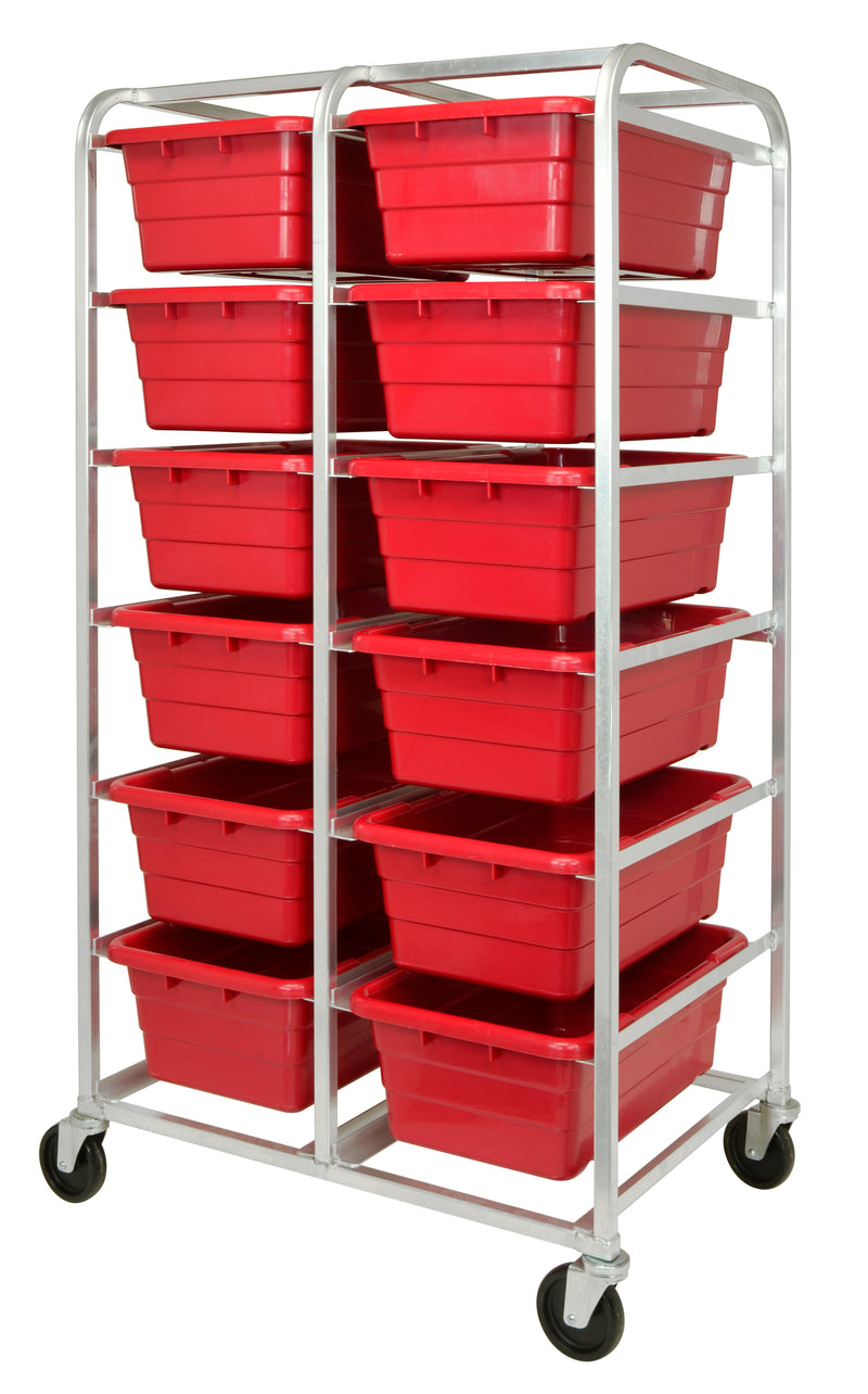 Quantum Tub Racks – TR12-2516-8 – 27" x 37" x 71" – TR12-2516-8 – Red