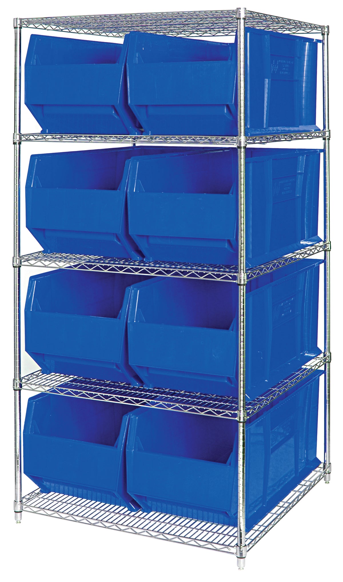 Quantum 30" & 36" Wire Shelving Systems – 48" x 36" x 86" – WR5-995 – Blue