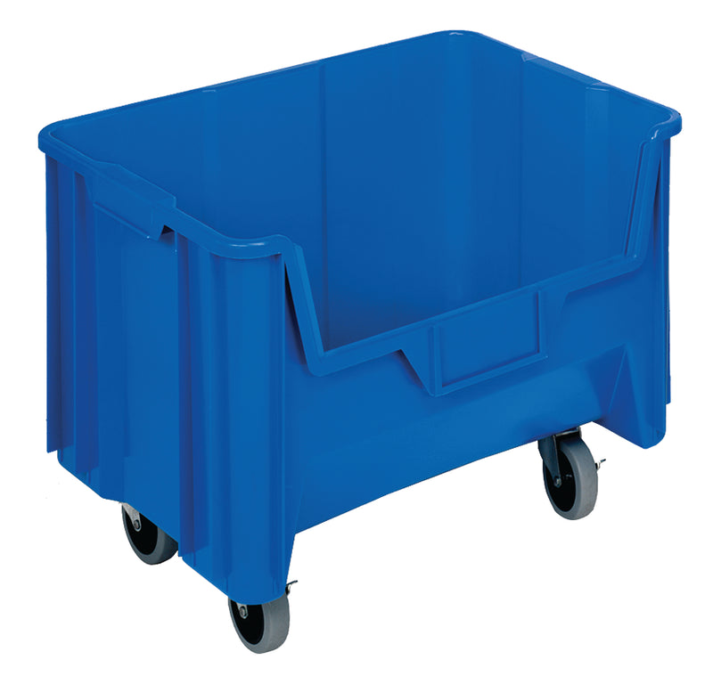 Quantum Mobile Giant Stack Containers – Case Pack – 15-1/4" x 19-7/8" x 12-7/16" (with casters 15-7/16"H) – QGH705MOB – Blue