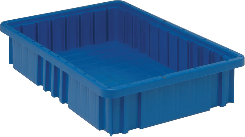 Quantum Dividable Grid Containers – DG91025 to DG92060 – Individual Units – 16-1/2" x 10-7/8" x 3-1/2" – DG92035 – Blue