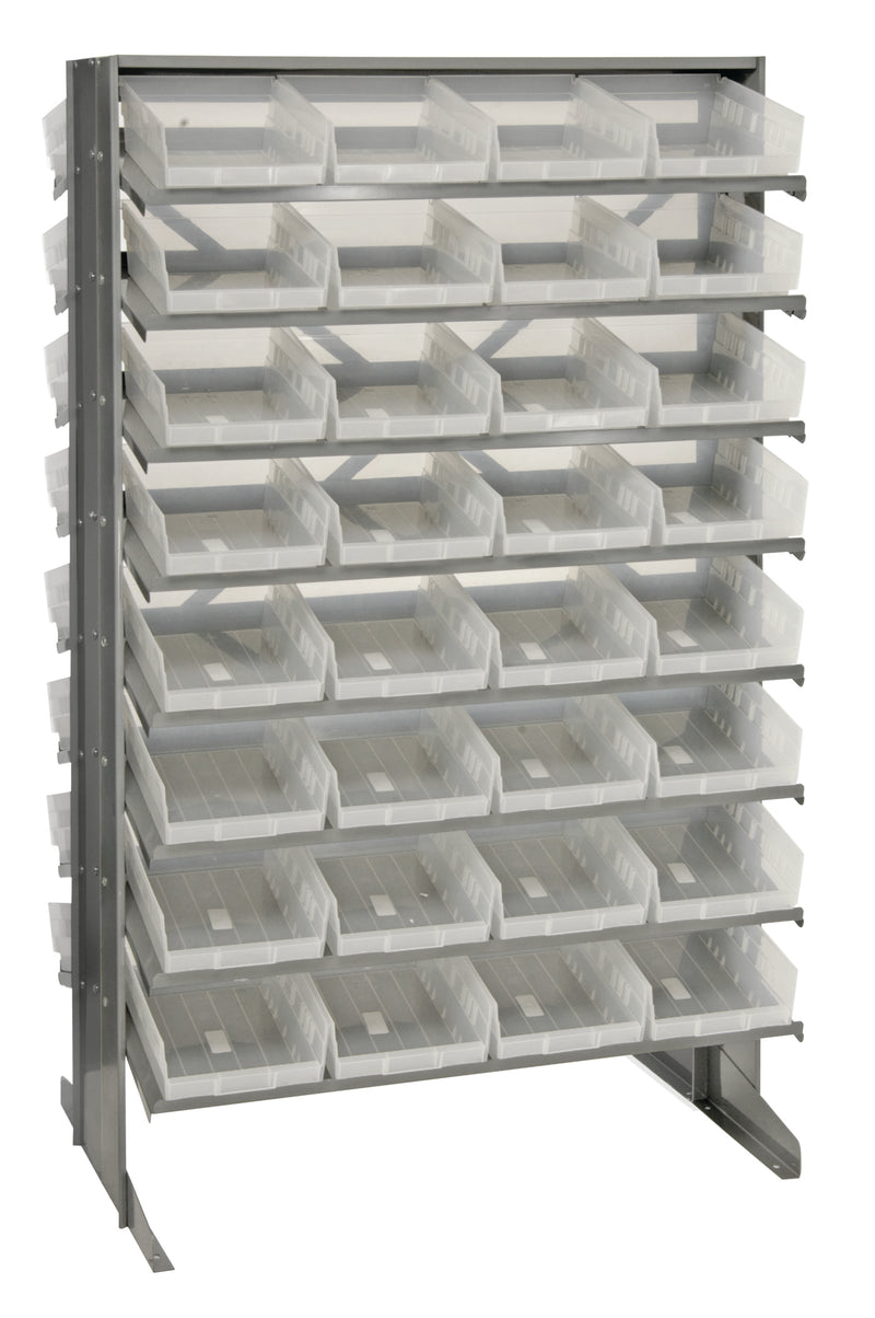 Quantum Double-Sided Pick Racks – 24" x 36" x 60" – QPRD-107CL – Clear
