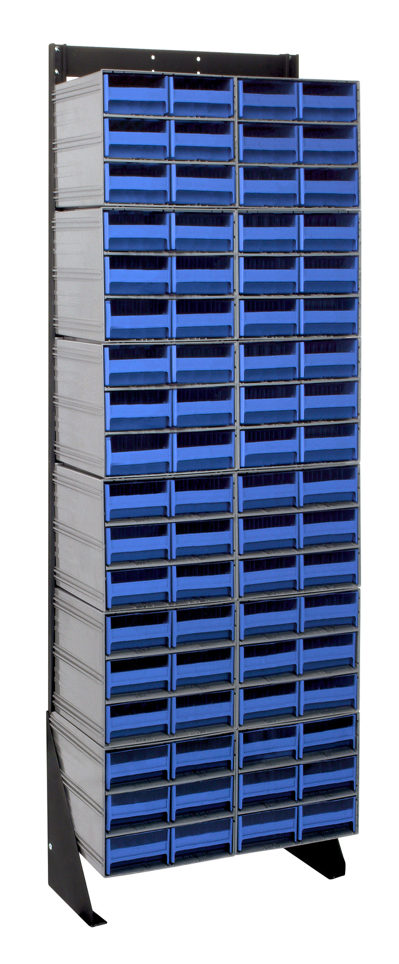 Quantum Interlocking Storage Cabinet Floor Stand – 8" x 23-5/8" x 75" – QIC-170-64 – Blue