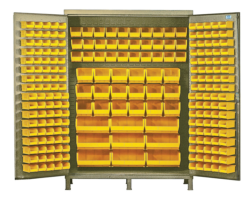 Quantum 60" Wide Storage Cabinets – 60" x 24" x 84" – QSC-BG-60 – Yellow