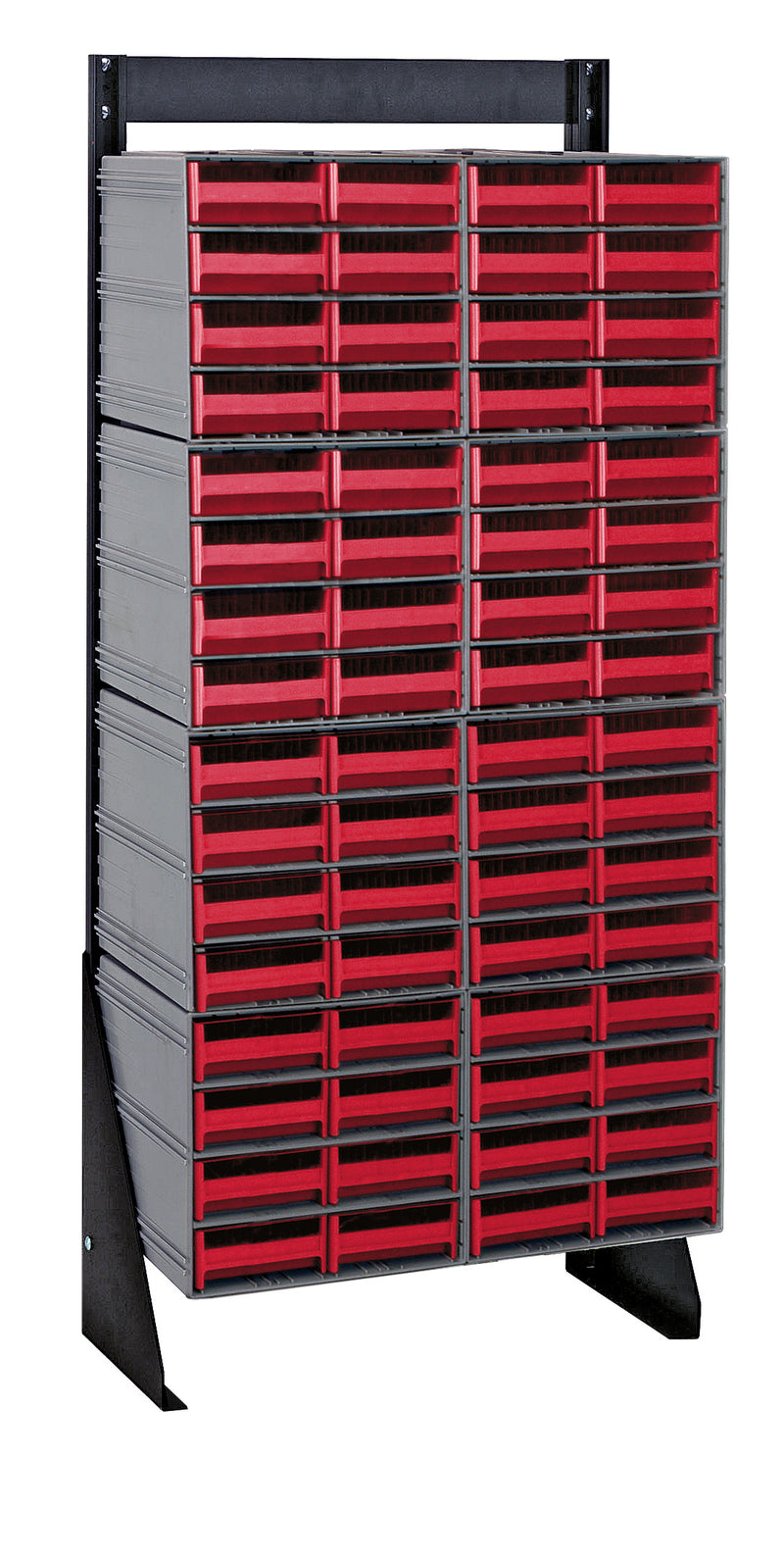Quantum Interlocking Storage Cabinet Floor Stand – 8" x 23-5/8" x 52" – QIC-148-83 – Red