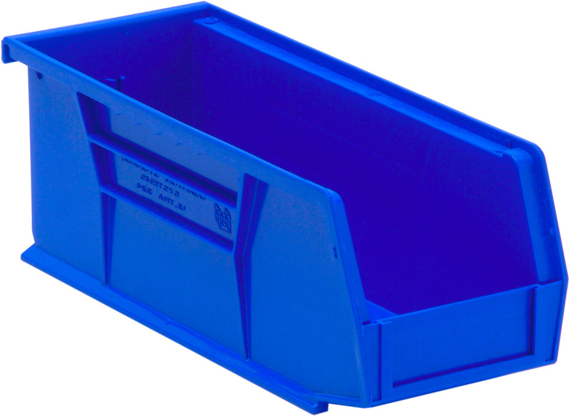 Quantum Ultra Stack & Hang Bins – QUS210 to QUS230 – Case Pack – 10-7/8" x 4-1/8" x 4" – QUS224 – Blue