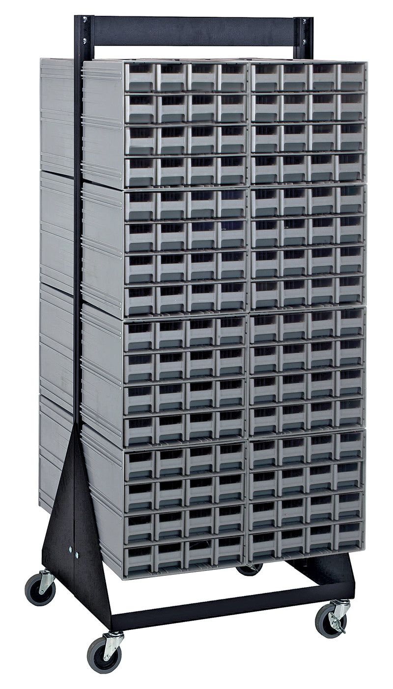 Quantum Interlocking Storage Cabinet Floor Stand – 16" x 23-5/8" x 52" – QIC-248-161 – Gray