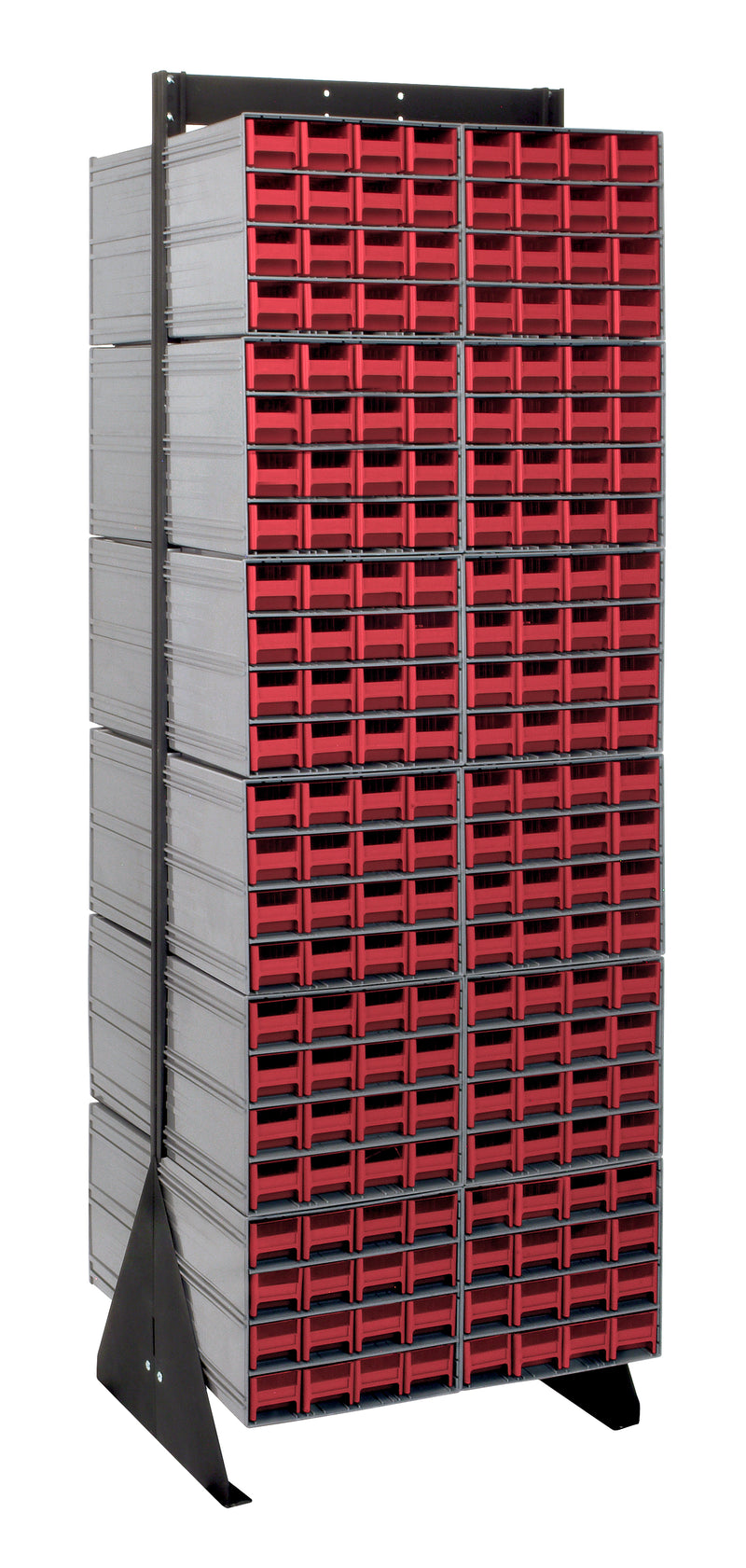 Quantum Interlocking Storage Cabinet Floor Stand – 16" x 23-5/8" x 75" – QIC-270-161 – Red