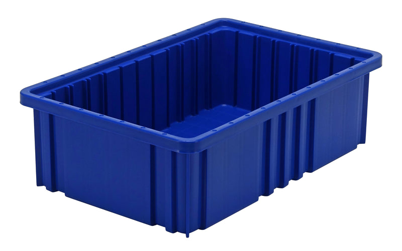 Quantum Dividable Grid Containers – DG91025 to DG92060 – Individual Units – 16-1/2" x 10-7/8" x 5" – DG92050 – Blue