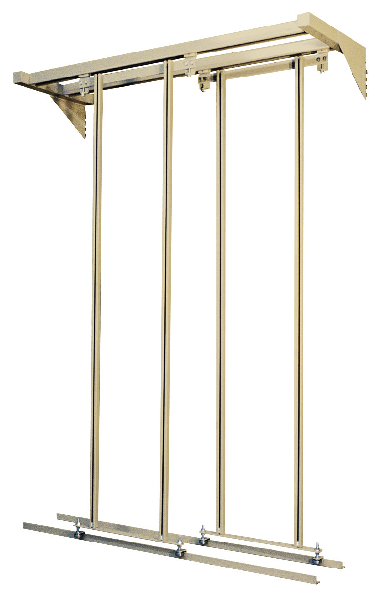 Quantum Free-Standing Sliders – 18" x 48" x 77" – Individual Units – QS-000 – Ivory