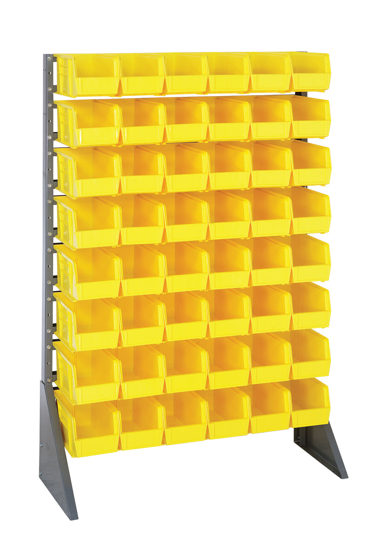 Quantum Steel Rail Bin Packages – 36" x 15" x 53" – QRU-16S-230-48 – Yellow