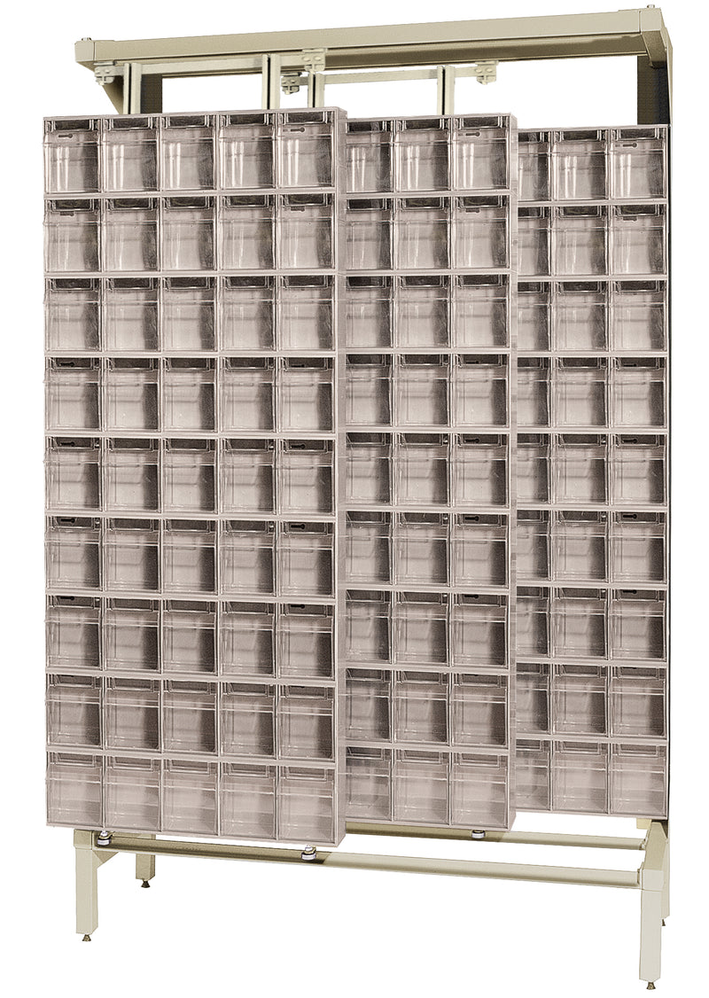 Quantum Free-Standing Sliders – 18" x 48" x 77" – QS Series – Kit – QS-305-36 – Ivory