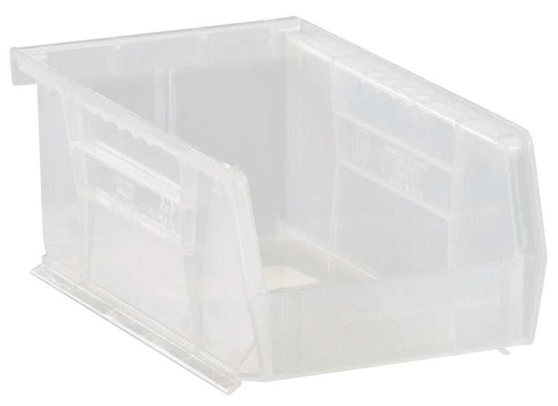 Quantum Clear-View Ultra Stack & Hang Bins – QUS210CL to QUS232CL – Individual Units – 7-3/8" x 4-1/8" x 3" – QUS220CL – Clear