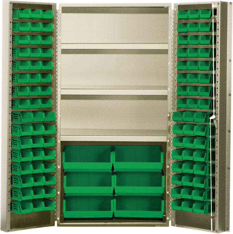 Quantum 36" Wide Storage Cabinets – 36" x 24" x 72" – QSC-BG Series – QSC-BG-36 to QSC-BG-36S – Kit – QSC-BG-36S – Green