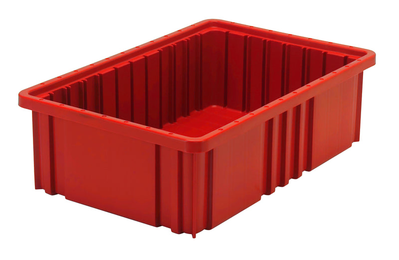 Quantum Dividable Grid Containers – DG91025 to DG92060 – Individual Units – 16-1/2" x 10-7/8" x 5" – DG92050 – Red