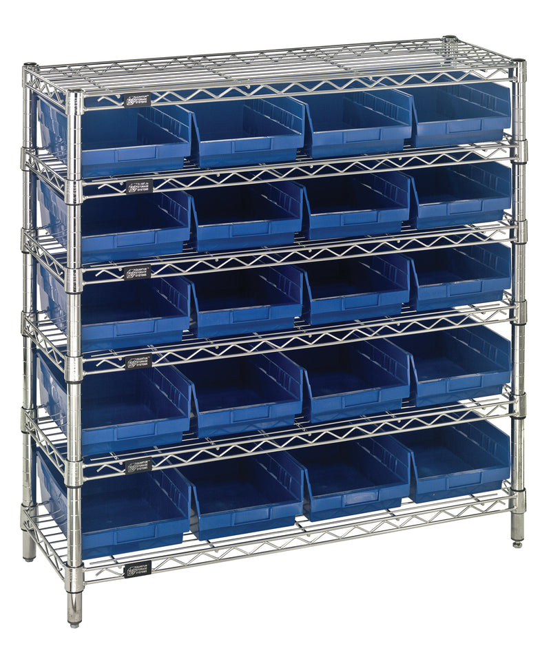 Quantum Complete Bin Center – 12" x 36" x 36" – WR6-36-1236-101 – WR6-36-1236-107 – Blue