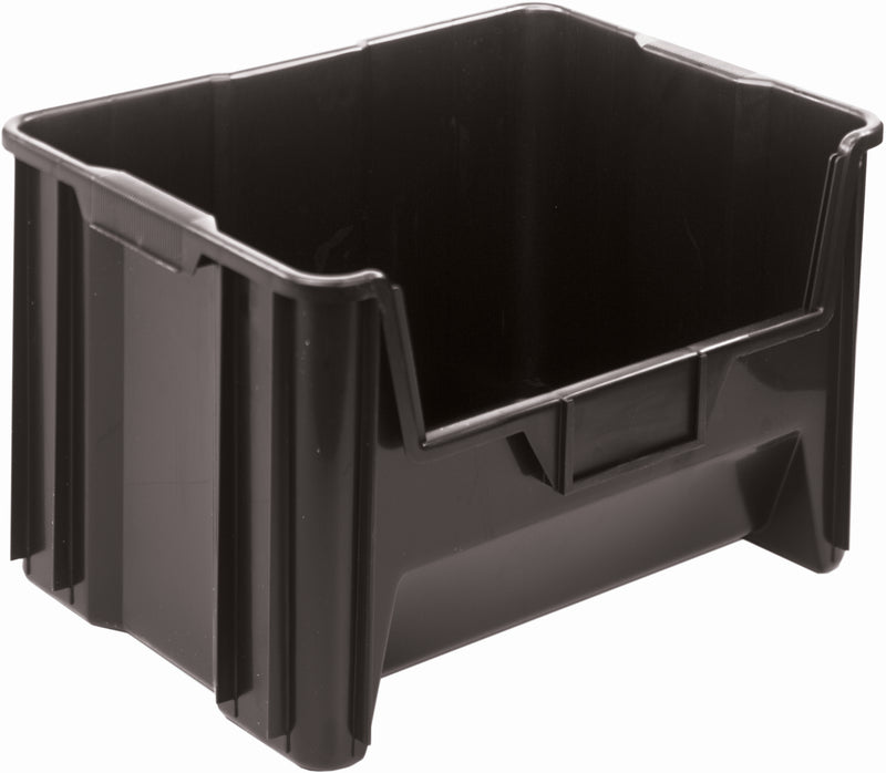 Quantum Mobile Giant Stack Containers – Case Pack – 15-1/4" x 19-7/8" x 12-7/16" – QGH700 – Black