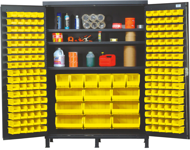 Quantum 60" Wide Storage Cabinets – 60" x 24" x 84" – QSC-60S – Yellow