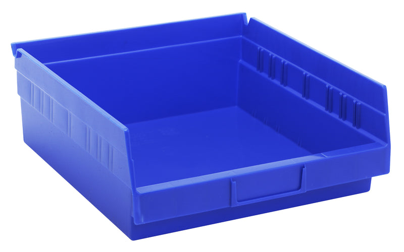 Quantum 4" Shelf Bins – QSB105 to QSB110 – Case Pack – 11-5/8" x 11-1/8" x 4" – QSB109 – Blue