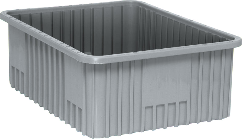 Quantum Dividable Grid Containers – DG92080 to DG93120 – Case Pack – 22-1/2" x 17-1/2" x 8" – DG93080 – Gray