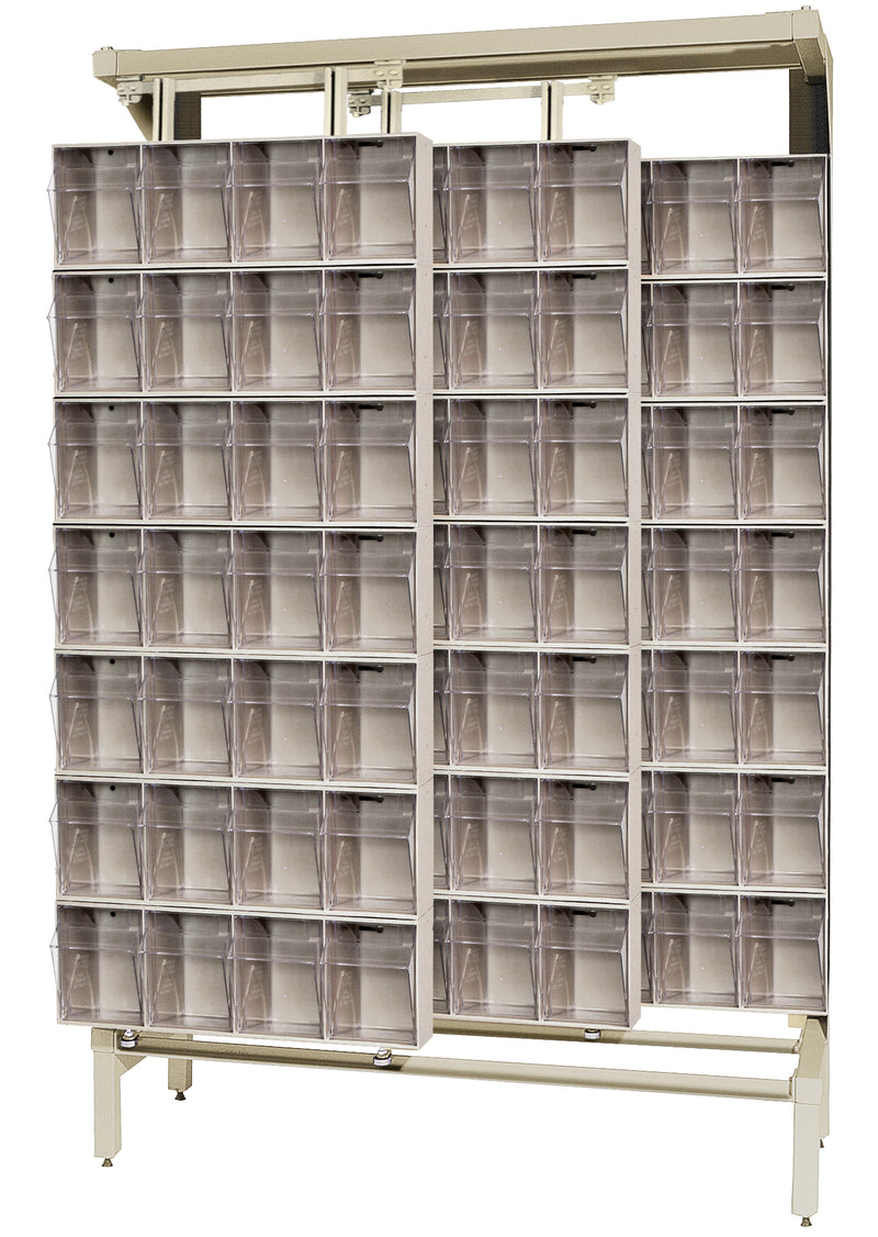 Quantum Free-Standing Sliders – 18" x 48" x 77" – QS Series – Kit – QS-304-28 – Ivory